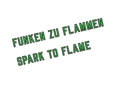 Lawrence Weiner, ‘SPARK TO FLAME (CAT.# 1157)’, 2019