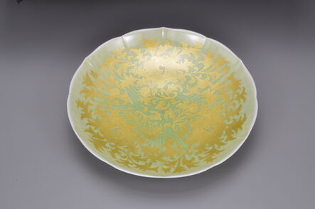 Yoshita Minori, ‘Plate with peony and dry-grass patterns’, 2012