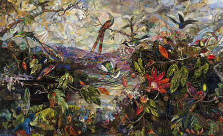 Vik Muniz, ‘Ten Hummingbirds, after Martin Johnson Heade, Repro’, 2020