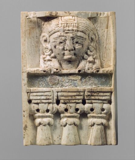 Unknown Assyrian, ‘Furniture plaque carved in relief with a “woman at the window”’, ca. 9th–8th century B.C.