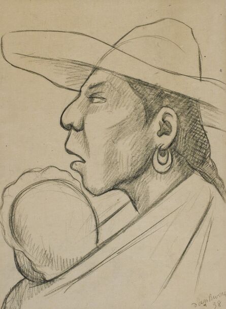 Diego Rivera, ‘India con nino’, 1938