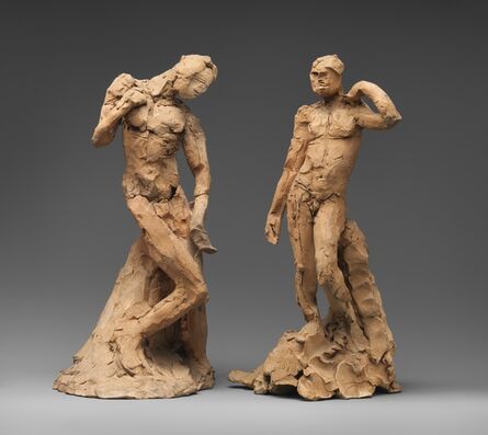 Auguste Rodin, ‘Pair of Standing Nude Male Figures Demonstrating the Principles of Contrapposto according to Michelangelo and Phidias’, ca. 1911