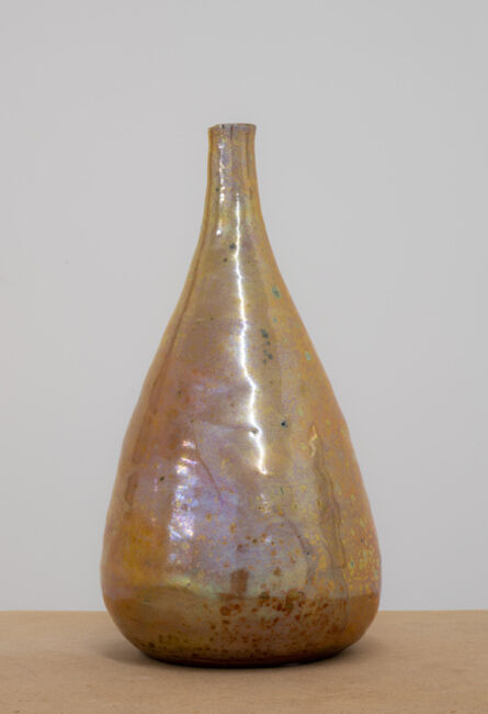 Beatrice Wood, ‘Untitled (Gold luster tear drop bottle)’, ca. 1975