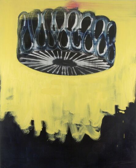Barbara Friedman, ‘Big black collar on yellow’, 2015