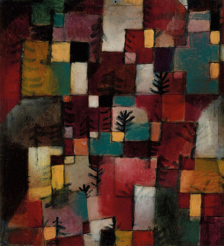 Paul Klee, ‘Redgreen and Violet-Yellow Rhythms’, 1920