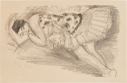 Henri Matisse, ‘Danseuse endormie au divan (Sleeping Ballerina), from Dix Danseuses (Ten Dancers) (D. 485)’, 1927