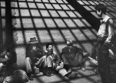 Loomis Dean, ‘A group of illegal Mexican immigrants sprawled on floor of border patrol jail cell await deportation back to their homeland during "Operation Wetback", 1955’