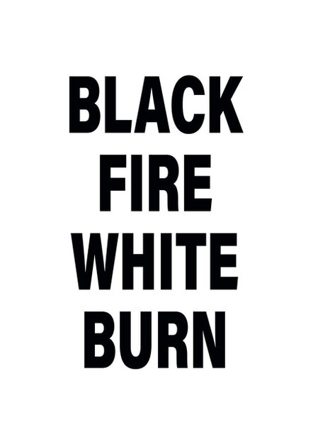 Emo de Medeiros, ‘Black Fire White Burn’, 2018