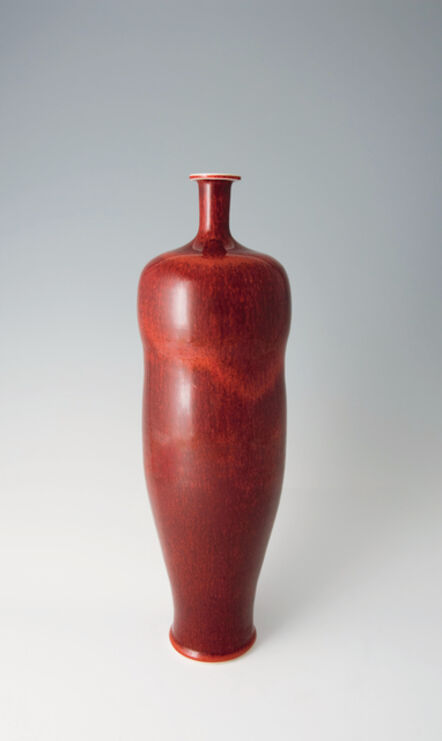 Brother Thomas Bezanson, ‘Tall vase, copper red glaze’, n/a