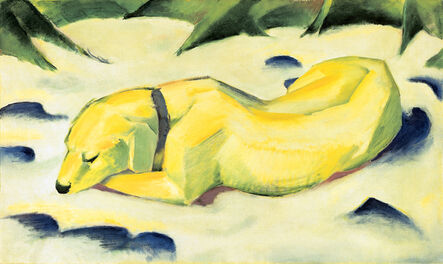 Franz Marc, ‘Dog Lying in the Snow’, 1910/1911
