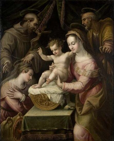 Lavinia Fontana, ‘Holy Family with Saints Margaret and Francis’, 1578