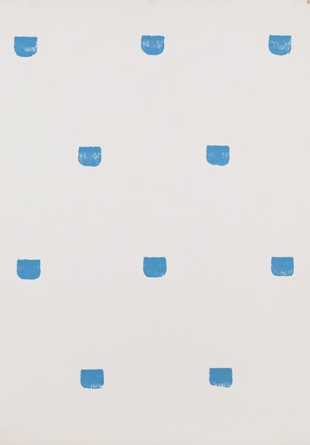 Niele Toroni, ‘Empreintes de pinceau n°50 répétées à intervalles réguliers de 30 cm.’, 1979