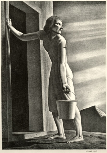 Rockwell Kent, ‘Good-Bye Day (The Water Carrier)’, 1946