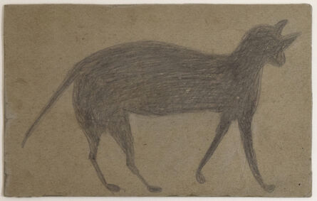 Bill Traylor, ‘Cat with Arched Back’, ca. 1939
