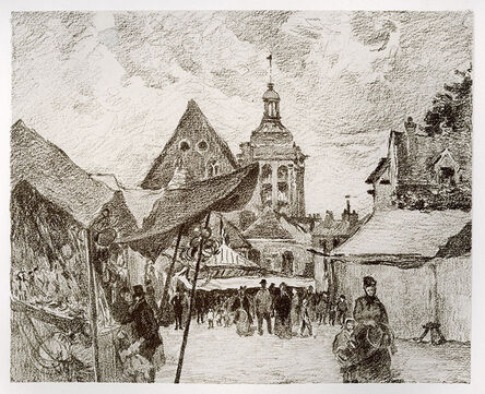Camille Pissarro, ‘Jour de Foire à Pontoise’, 1895