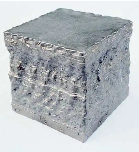 Christian Stock, ‘Aluminum Cube (from White Cube Painting)’, later cast from White Cube Painting 1985-89