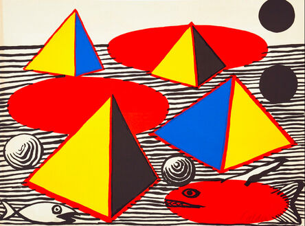 Alexander Calder, ‘Fish and Pyramids’, 1976