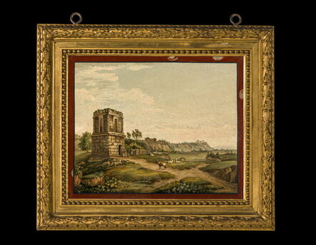 Gioacchino Rinaldi, ‘The valley of temples in Agrigento’, ca. 1830