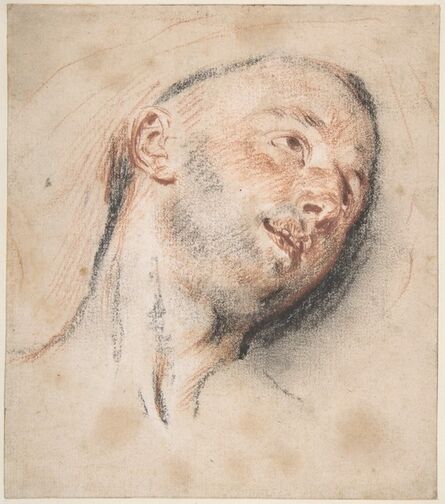 Jean-Antoine Watteau, ‘Head of a Man’, ca. 1718