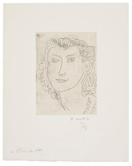 Henri Matisse, ‘Visage de trois-quarts’, 1946
