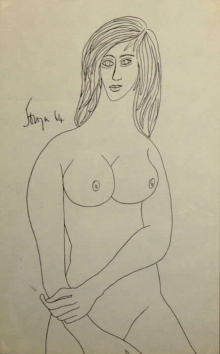 Francis Newton Souza, ‘Untitled (Nude Female)’, 1964