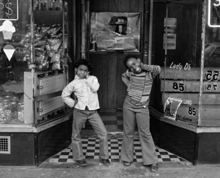 Dawoud Bey, ‘Dawoud Bey Two Girls at Lady D’s Harlem 1976’, 1976/printed later 