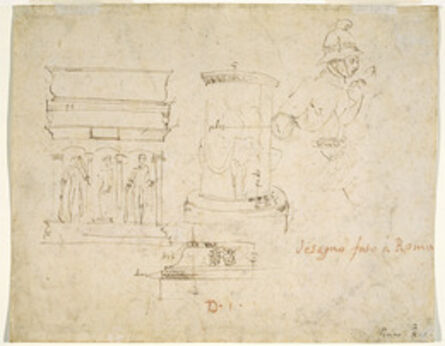 Raphael, ‘Architectural Details and a Soldier [verso]’