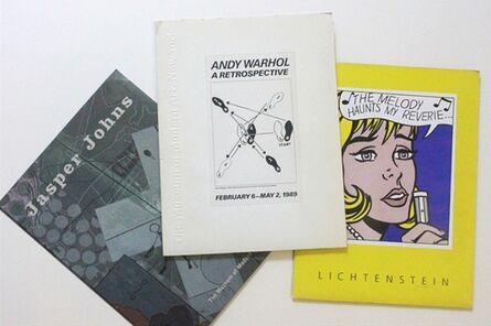 Jasper Johns, ‘Rare Set of Three Vintage Press Kits for Andy Warhol (MOMA), Roy Lichtenstein (National Gallery, LACMA & Dallas Museum) and Jasper Johns (MOMA) Exhibitions’, 1989-1997