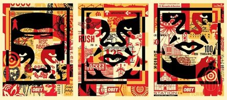 Shepard Fairey, ‘Obey 3 Face Collage’, 2019