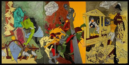 Maqbool Fida Husain, ‘Three Dynasties’, 2008-2011