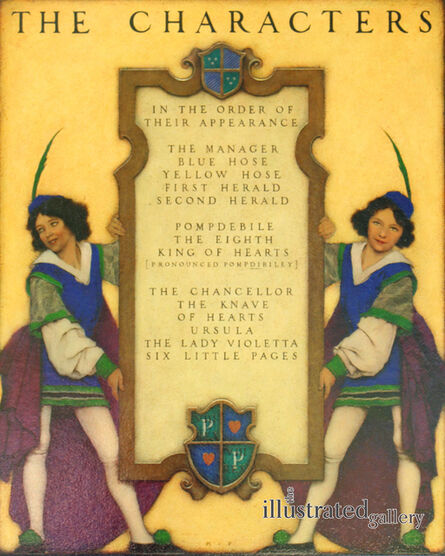 Maxfield Parrish, ‘The Knave of Hearts: List of Characters’, 1923