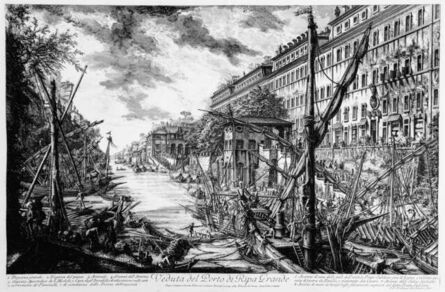 Giovanni Battista Piranesi, ‘Veduta del Porto di Ripa Grande’, 1753