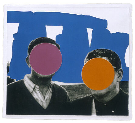 John Baldessari, ‘Stonehenge (With Two Persons) Blue’, 2005