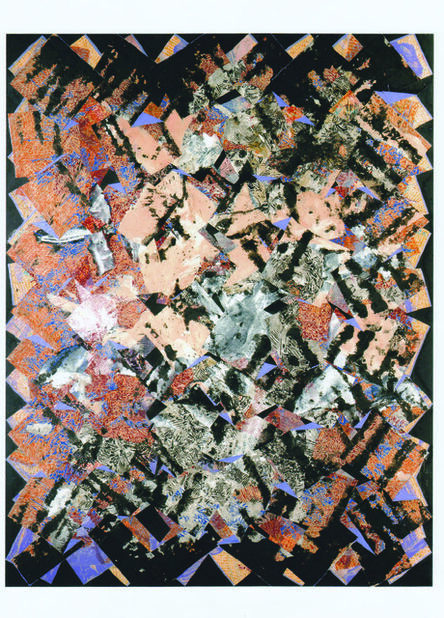 François Rouan, ‘Mappe jaspé de rouge et de noir’, 2005