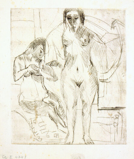 Ernst Ludwig Kirchner, ‘Zwei Badende (Two bathing Woman)’, 1924