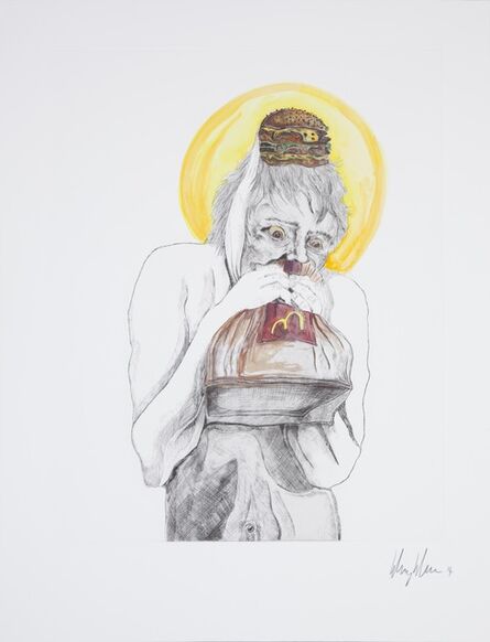 Henry Hudson, ‘Man devouring Big Mac (6)’, 2014