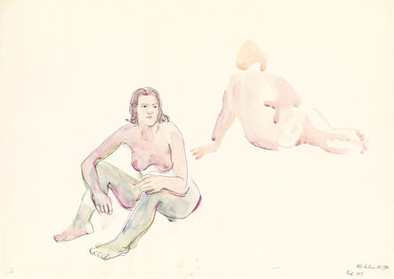 Maria Lassnig, ‘Akt Reiterer’, 1974