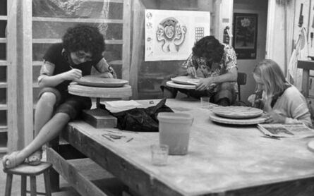 Judy Chicago, ‘Judy Chicago Working in “The Dinner Party” Ceramics Studio’, 1977