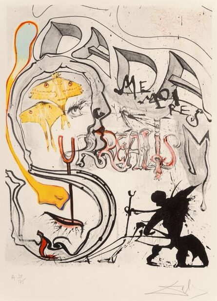 Salvador Dalí, ‘Angel of Surrealism, from Memories of Surrealism’, 1971