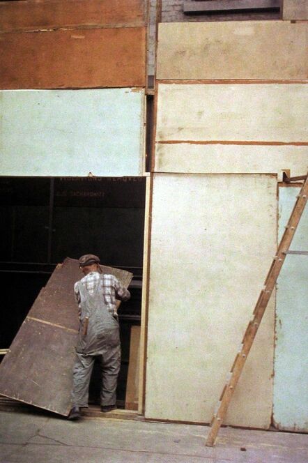 Saul Leiter, ‘Mondrian Worker’, ca. 1954