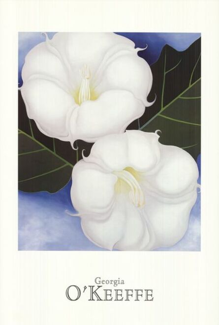 Georgia O’Keeffe, ‘Two Jimson Weeds with Green Leaves and Blue Sky’, 1995
