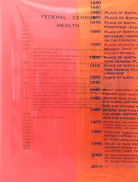 Furen Dai, ‘Federal Census (Health)’, 2019