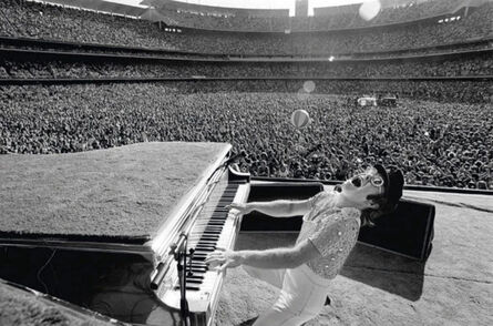 Terry O'Neill, ‘Elton John At Dodger Stadium’, 1975