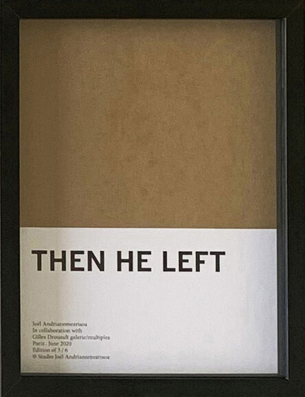 Joël Andrianomearisoa, ‘Then he left’, 2020
