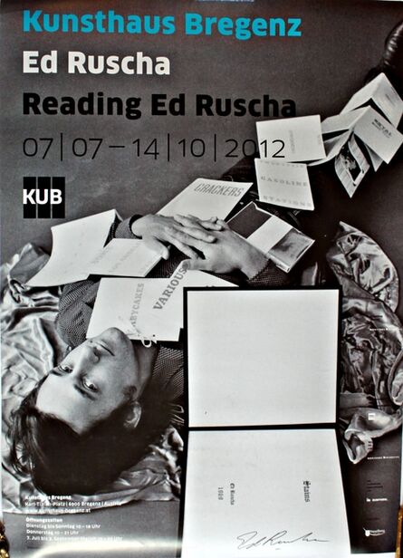 Ed Ruscha, ‘Reading Ed Ruscha (Hand Signed)’, 2012