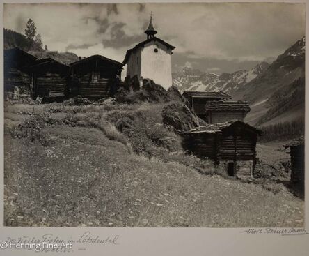 Albert Steiner, ‘”Der Weiler Eisten im Lotschental - Wallis. -”  ("The hamlet Eisten in the Lotschental - Valais. - ")’, 1925-1950