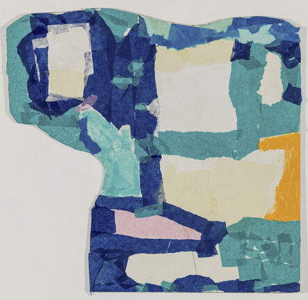 Fukuko Harris, ‘Collage With Blue and Green’, 2018