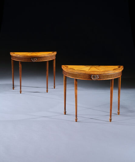 Thomas Chippendale, ‘AN EXCEPTIONAL PAIR OF CARD TABLES ATTRIBUTED TO THOMAS CHIPPENDALE JUNIOR’, 1782