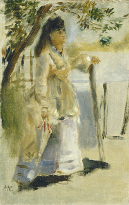 Pierre-Auguste Renoir, ‘Woman by a Fence’, 1866