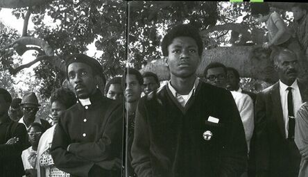 Pirkle Jones, ‘ Audience, Free Huey Rally, at De Fremery Park, Oakland, CA’, 1968